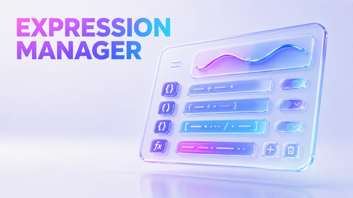 Copertina del tool expression manager per After Effects