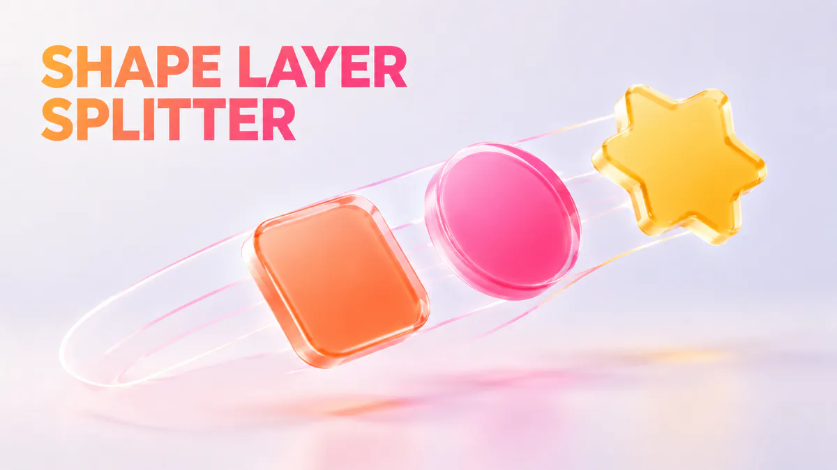 Copertina del tool shape layer splitter per After Effects